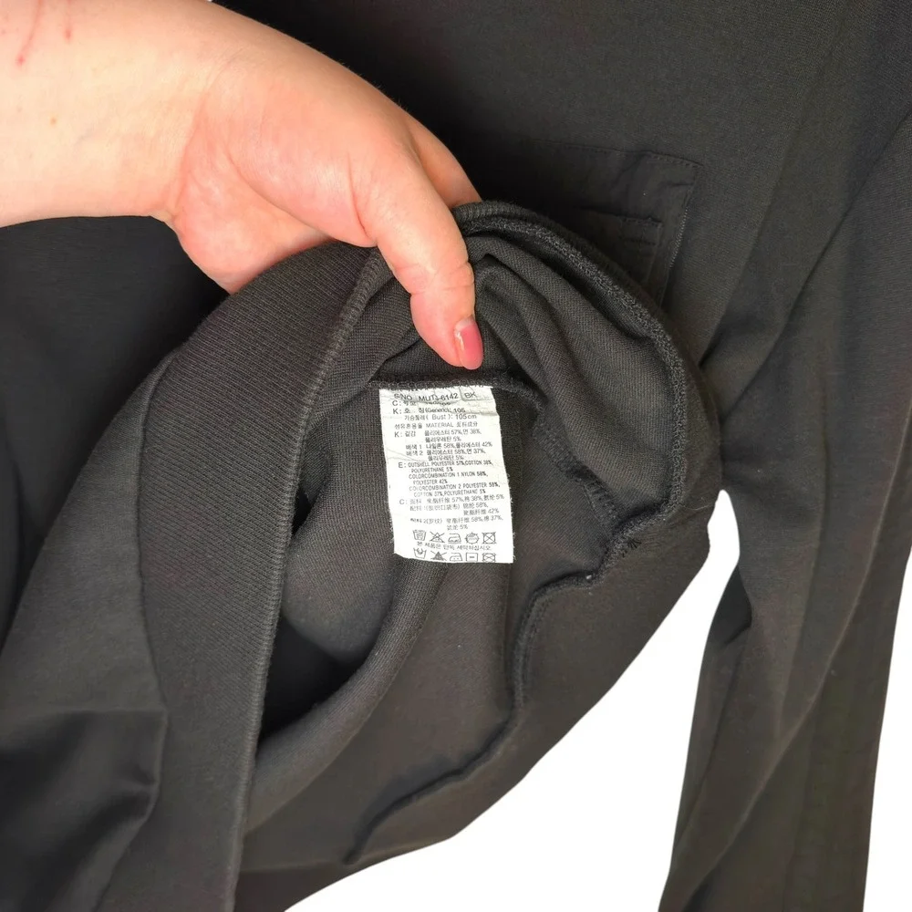 Mind Bridge Future of Workwear 105 Black Utility Pocket Techwear Sweatshirt